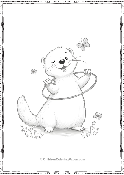 Otter Spinning Hula Loop Free PDF Printable