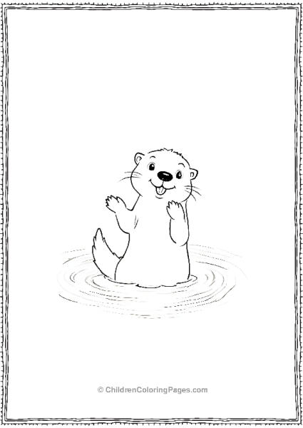 Otter With Small Paws Free PDF Printable