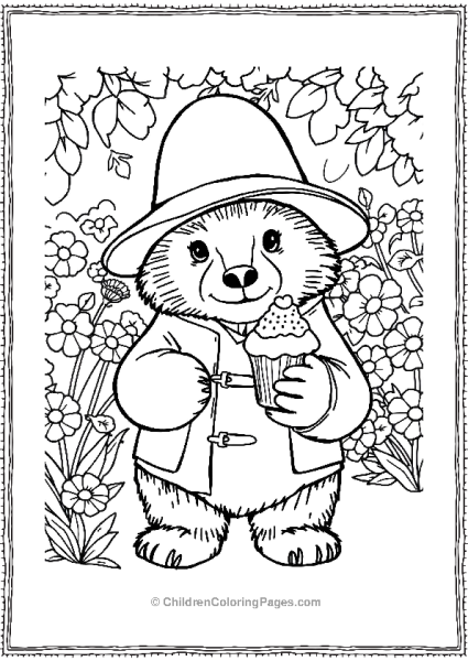 Paddington At A Garden Party Free PDF Printable