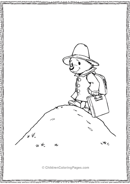 Paddington Climbing A Small Hill Free PDF Printable