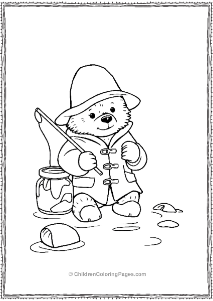 Paddington Fishing With Jar Of Marmelade Free PDF Printable