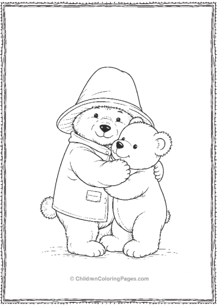 Paddington Hugging A Teddy Bear Free PDF Printable