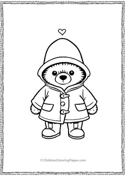 Paddington In A Raincoat And Boots Free PDF Printable