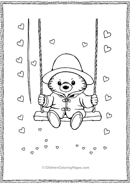 Paddington On A Swing Free PDF Printable