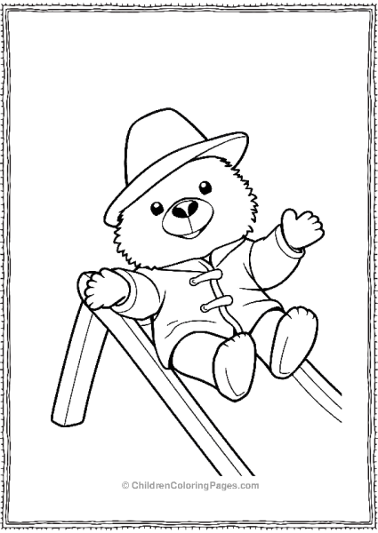 Paddington Sliding Down A Slide Free PDF Printable