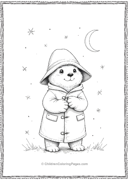 Paddington Surrounded By Tiny Stars Free PDF Printable