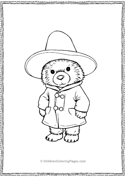 Paddington Trying On A Large Floppy Sunhat Free PDF Printable