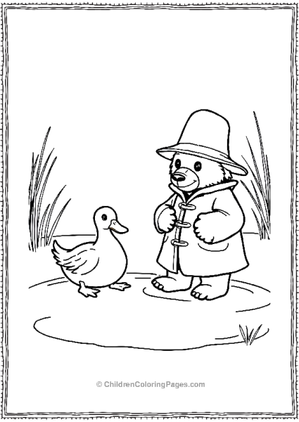 Paddington With A Duck Free PDF Printable