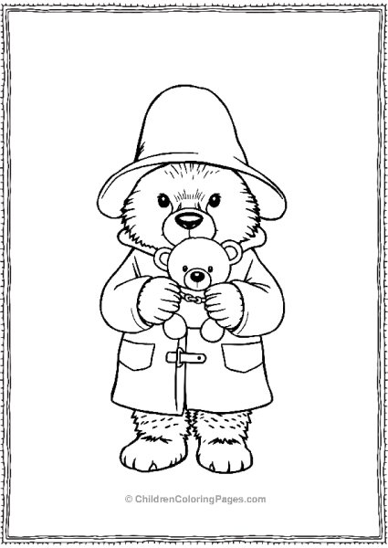 Paddington With A Small Teddy Free PDF Printable