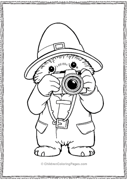 Paddington With Camera  Free PDF Printable