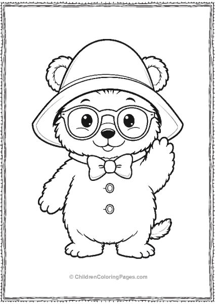 Paddington With Oversized Glasses Free PDF Printable