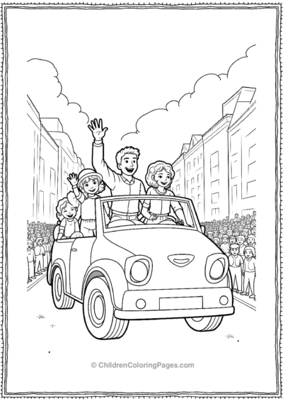 Parade-Float-Performers-Waving-To-The-Crowd Free PDF Printable