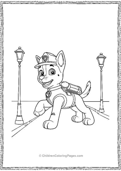 Paw Patrol Chase Patrolling The Streets Free PDF Printable