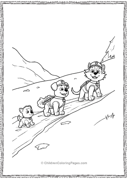 Paw Patrol Everest Heling Animals Cross Free PDF Printable