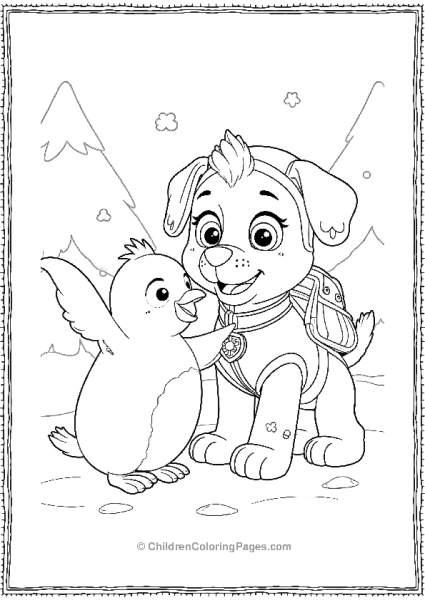 Paw Patrol Everest Rescuing A Small Penguin Free PDF Printable