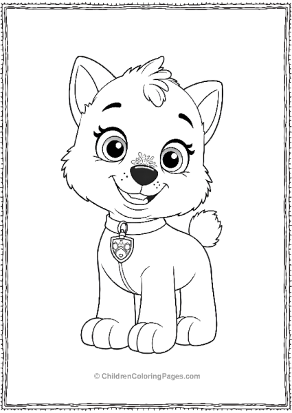 Paw Patrol Everest With Snowflake On Nose Free PDF Printable