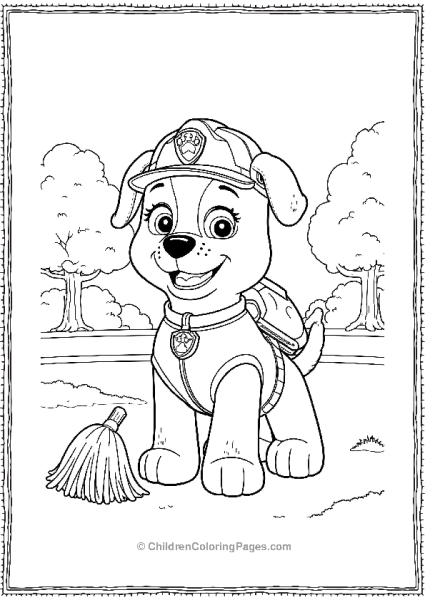 Paw Patrol Helping Clean Up Free PDF Printable