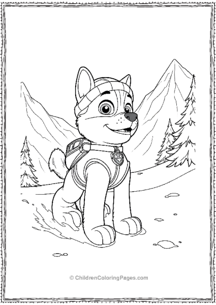 Paw Patrol Leading A Snow Rescue Mission Free PDF Printable