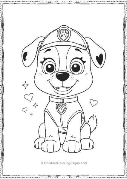 Paw Patrol Marshall With A Big Heart Free PDF Printable