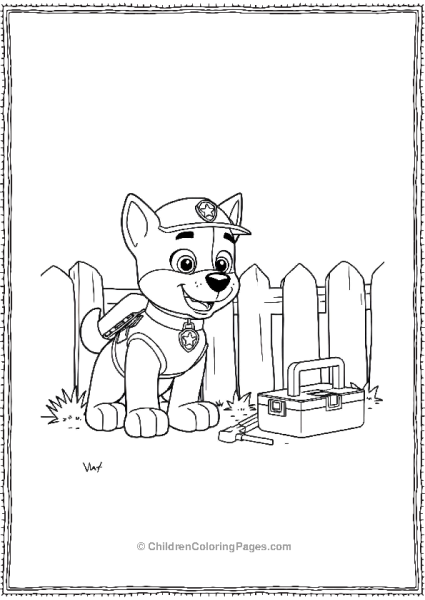 Paw Patrol Rocky Fixing A Broken Fence Free PDF Printable