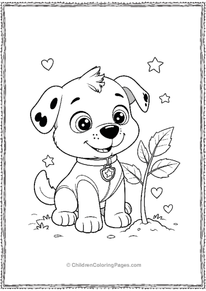 Paw Patrol Rocky Planting A Tree Free PDF Printable