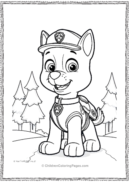 Paw Patrol Ryder In A Forest Free PDF Printable