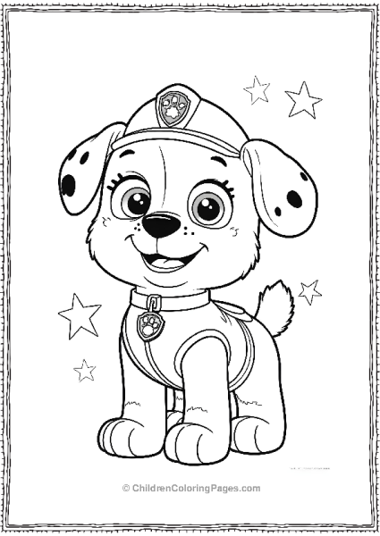 Paw Patrol Ryder With Stars Free PDF Printable