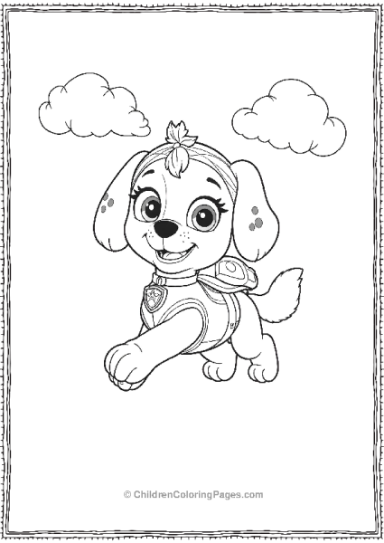 Paw Patrol Skye Flying Her Helicopter Free PDF Printable