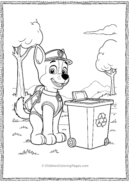 Paw Patrol Sorting Recycle Bins Free PDF Printable