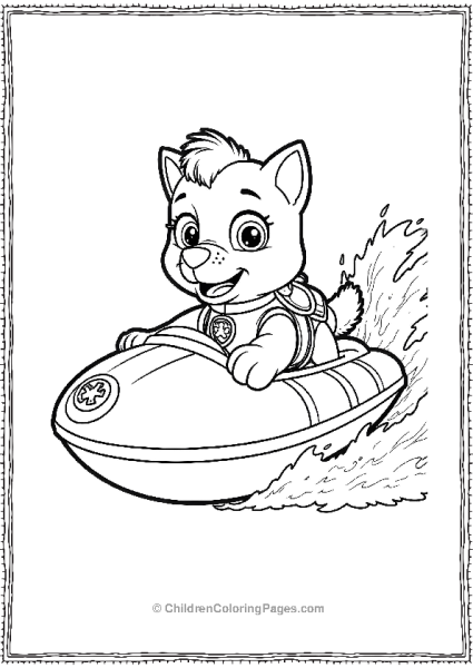 Paw Patrol Zuma Riding Waves Free PDF Printable