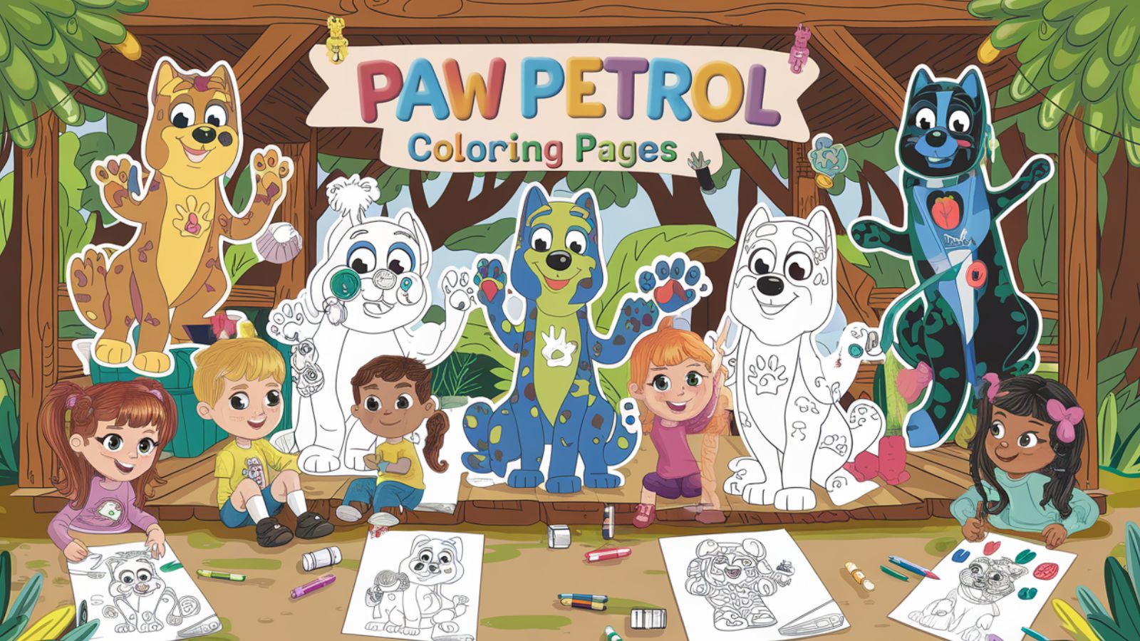 Paw Petrol Coloring Pages 🐾 Free Printables For Children