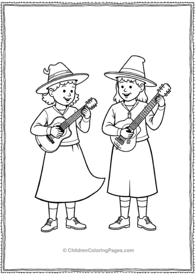 Performers-Wearing-Pilgrim-Hats Free PDF Printable