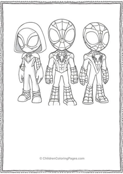 Peter-Parker-Gwen-Stacy-And-Miles-Morales Free PDF Printable