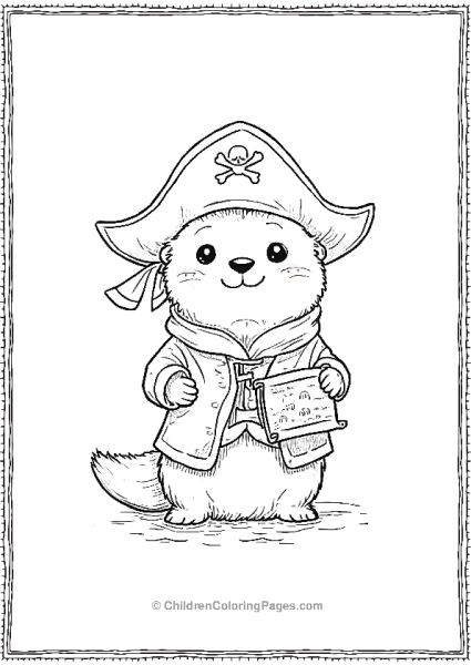 Pirate Otter Free PDF Printable