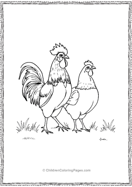 Roaster And Chicken Free PDF Printable