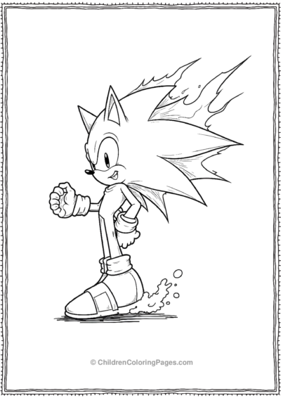 Shadow From Sonic Firing Energy Blasts  Free PDF Printable