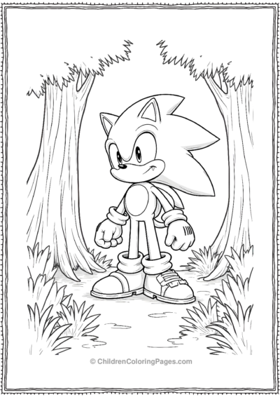 Shadow-character-from-sonic-Reflecting Free PDF Printable