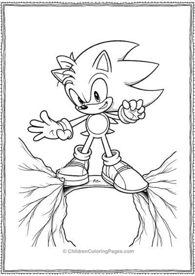 Silver The Hedgehog Free PDF Printable