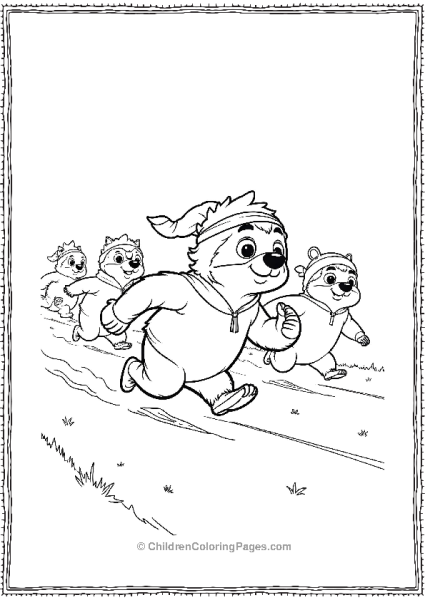 Sloth Running A Race Free PDF Printable