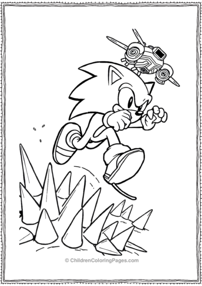 Sonic-Being-Chased Free PDF Printable