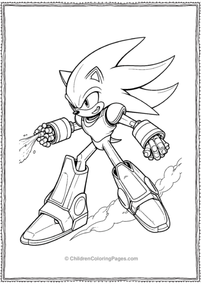 Sonic Dodging Off Anemies Free PDF Printable