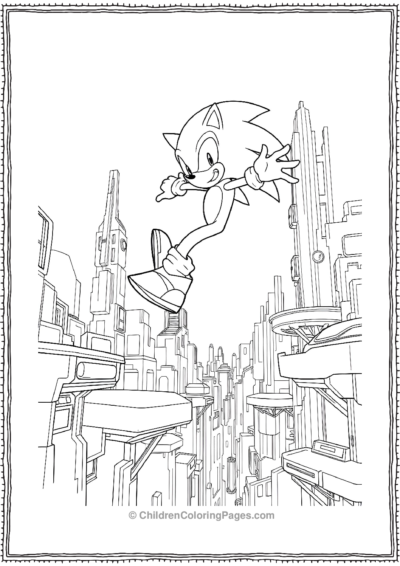 Sonic-Jumping-Between-Floating-Platforms-in-a-Futute Free PDF Printable