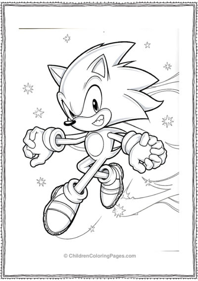 Sonic Performing A Free PDF Printable