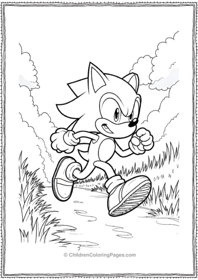 Sonic-Running-Through-Green-Hill-Zone Free PDF Printable