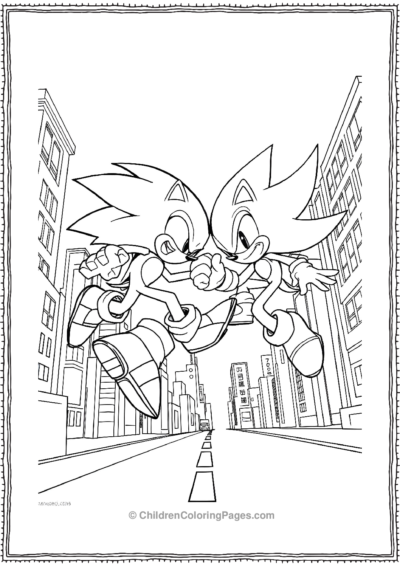 Sonic And Shadow Fighting In A HighSpeed Duel Over Free PDF Printable