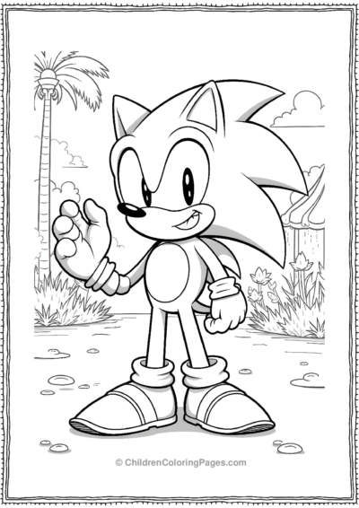 Sonic At A Summer Carnival Free PDF Printable