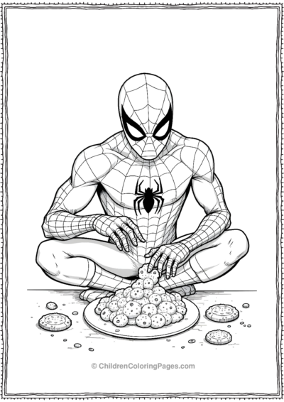 Spider-Man-Baking-Cookies Free PDF Printable