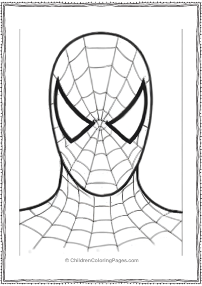 Spider-Man-Close-Up Free PDF Printable