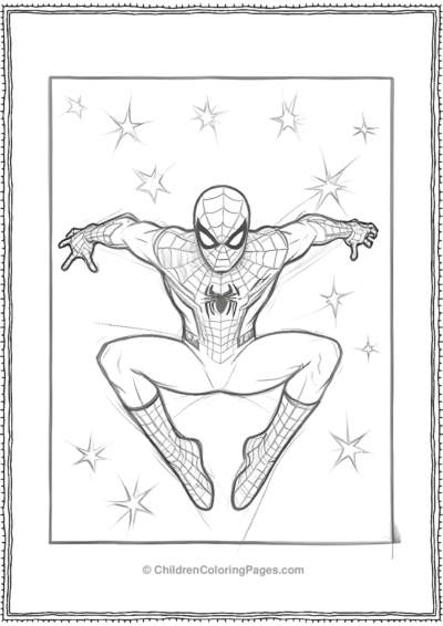 Spider-Man-Mid-Air Free PDF Printable