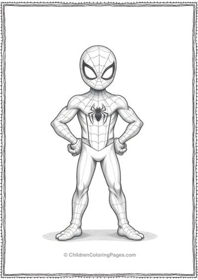 Spider-Man-Standing-Proud Free PDF Printable